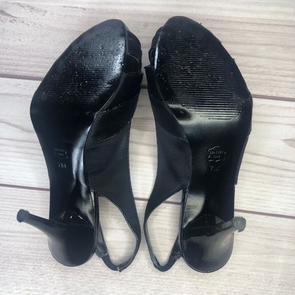 WHBM Heels open-toe sling back Size 7 - Picture 2 of 6